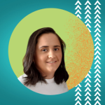 Foto de perfil para instrutor moderno azul e verde